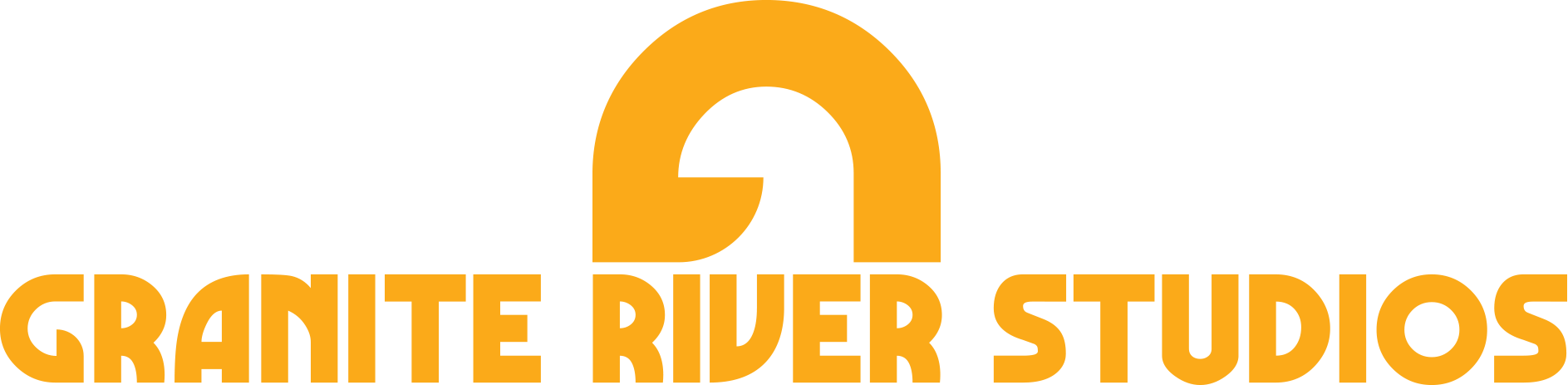 granite river studios gold text logo