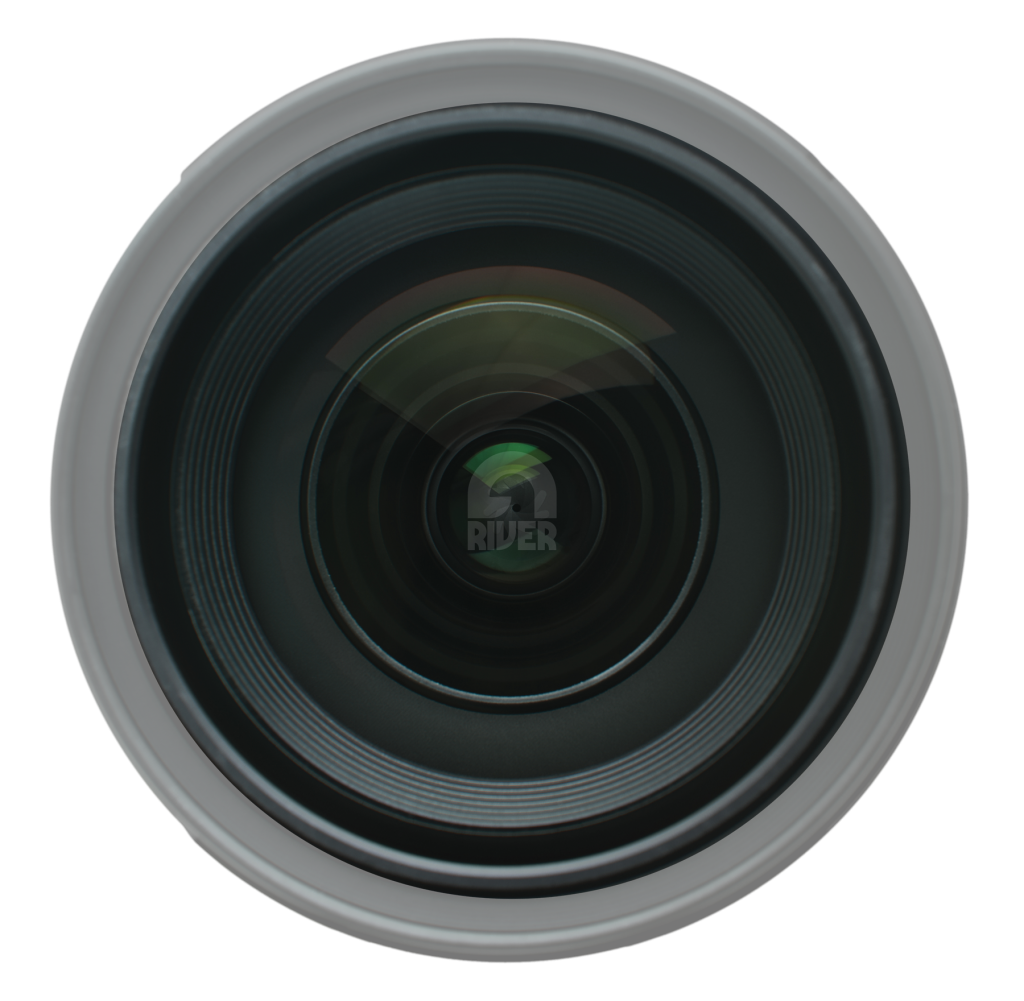 High grade lens for a professional video camera used for videography services.